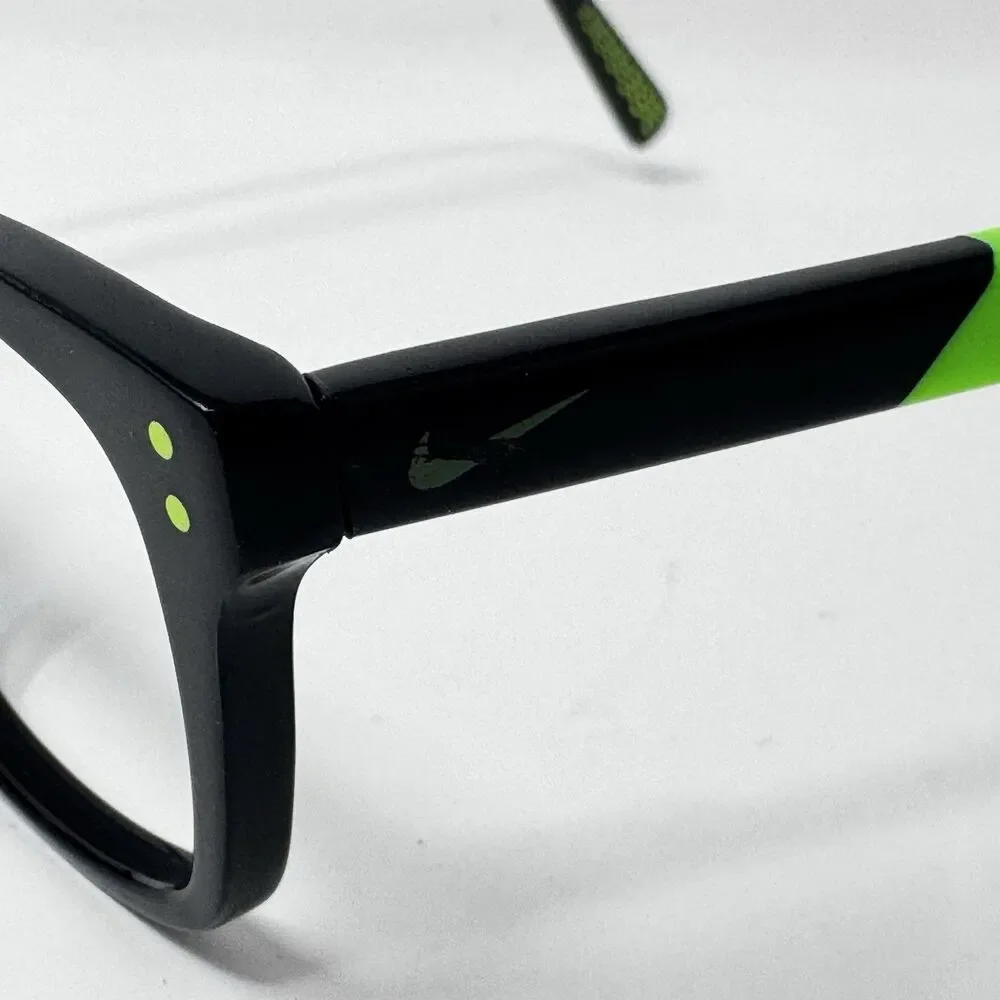 Nike 5538 001 Black Volt Eyeglass Frames 49-17-135